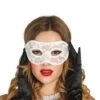 Antifaz Blanco De Encaje -Tienda De Cosplay antifaz blanco de encaje