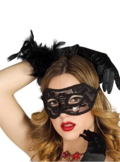 Antifaz Negro De Encaje