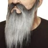 Bigote Y Barba Larga Desde La Patilla Gris -Tienda De Cosplay bigote y barba larga desde la patilla gris
