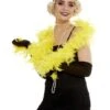 Boa De Plumas Amarilla -Tienda De Cosplay boa de plumas amarilla