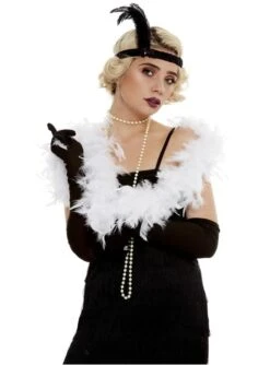 Boa De Plumas Blanca