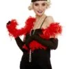 Boa De Plumas Roja -Tienda De Cosplay boa de plumas roja