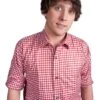 Camisa Tirolesa Roja Para Hombre -Tienda De Cosplay camisa tirolesa roja para hombre
