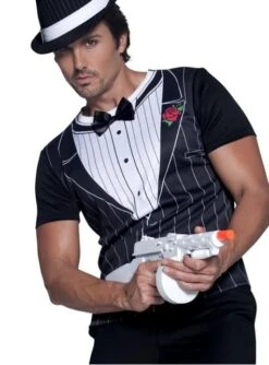 Camiseta De Gángster Para Hombre -Tienda De Cosplay camiseta de gangster para hombre 1