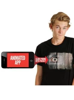 Camiseta Espiando Por La Valla Moving Eye Para Hombre