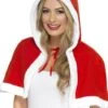 Capa Pequeña De Mamá Noel Para Mujer -Tienda De Cosplay capa pequena de mama noel para mujer