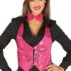Chaleco De Lentejuelas Fucsia Para Mujer -Tienda De Cosplay chaleco de lentejuelas fucsia para mujer