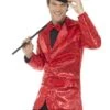 Chaqueta De Lentejuelas Roja Para Hombre -Tienda De Cosplay chaqueta de lentejuelas roja para hombre