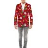 Chaqueta Navideña Roja Con Luces - Opposuits -Tienda De Cosplay chaqueta navidena roja con luces opposuits