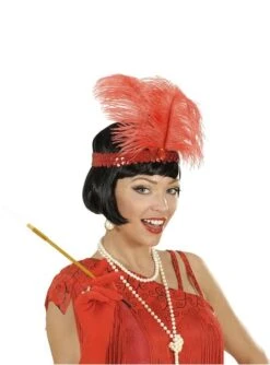 Cinta De Pelo Años 20 Roja Para Mujer -Tienda De Cosplay cinta de pelo anos 20 roja para mujer 2