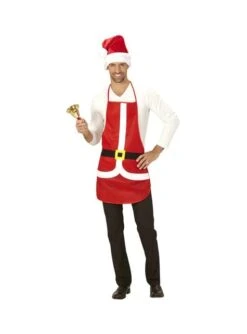 Delantal De Papá Noel Para Adulto -Tienda De Cosplay delantal de papa noel para adulto 2