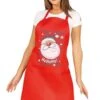 Delantal Rojo árbol De Navidad -Tienda De Cosplay delantal rojo arbol de navidad