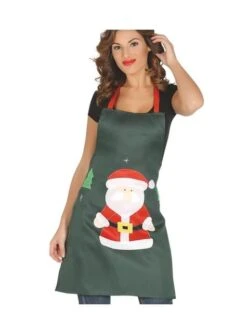 Delantal Verde Papá Noel