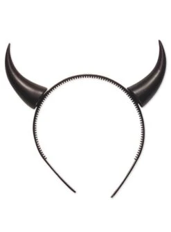 Diadema Con Cuernos De Diablo Negros