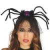 Diadema De Araña Morada Con Velo 1 Diadema De Araña Morada Con Velo -Tienda De Cosplay diadema de arana morada con velo