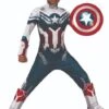 Disfraz De Capitán America Deluxe Para Niño - Falcon Y El Soldado Del Invierno -Tienda De Cosplay disfraz de capitan america deluxe para nino falcon y el soldado del invierno
