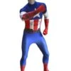 Disfraz De Capitán América Morphsuit