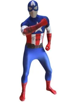 Disfraz De Capitán América Morphsuit