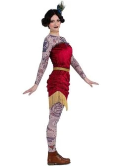 Disfraz De Circo Mujer Tatuada -Tienda De Cosplay disfraz de circo mujer tatuada 3