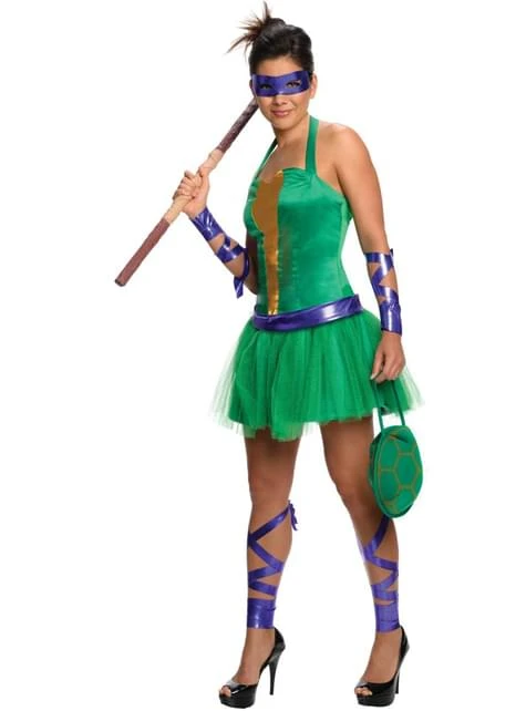 Disfraz De Donatello De Las Tortugas Ninja Para Mujer 3 Disfraz De Donatello De Las Tortugas Ninja Para Mujer