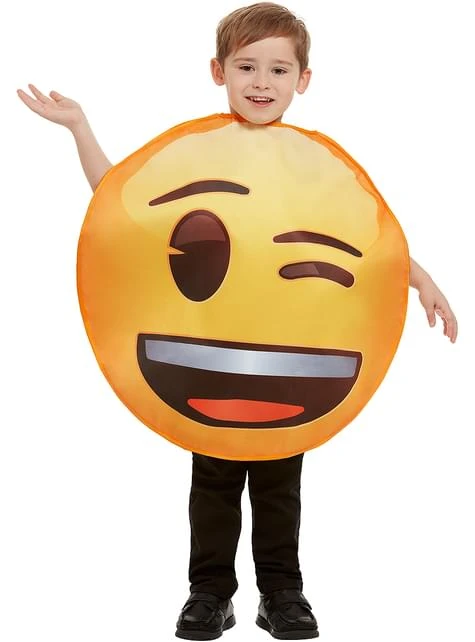 Disfraz De Emoji Guiñando Un Ojo Infantil 7 Disfraz De Emoji Guiñando Un Ojo Infantil - Imagen 5