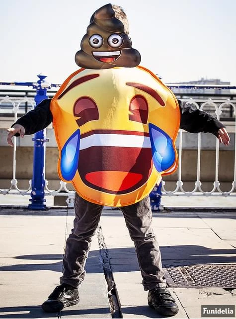 Disfraz De Emoji Sonriente Con Lágrimas Infantil 4 Disfraz De Emoji Sonriente Con Lágrimas Infantil - Imagen 2