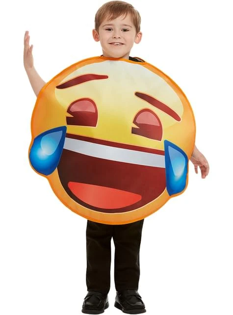 Disfraz De Emoji Sonriente Con Lágrimas Infantil 3 Disfraz De Emoji Sonriente Con Lágrimas Infantil