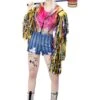 Disfraz De Harley Quinn Con Flecos Talla Grande - Birds Of Prey -Tienda De Cosplay disfraz de harley quinn con flecos talla grande birds of prey