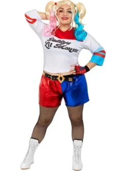 Disfraz De Harley Quinn Talla Grande - Escuadrón Suicida -Tienda De Cosplay disfraz de harley quinn escuadron suicida talla grande 5