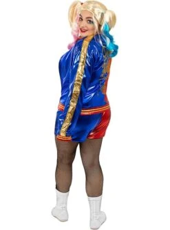 Disfraz De Harley Quinn Talla Grande - Escuadrón Suicida -Tienda De Cosplay disfraz de harley quinn escuadron suicida talla grande 6