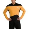 Disfraz De Jefe De Operaciones Dorado Star Trek La Nueva Generación Para Hombre -Tienda De Cosplay disfraz de jefe de operaciones dorado star trek la nueva generacion para hombre