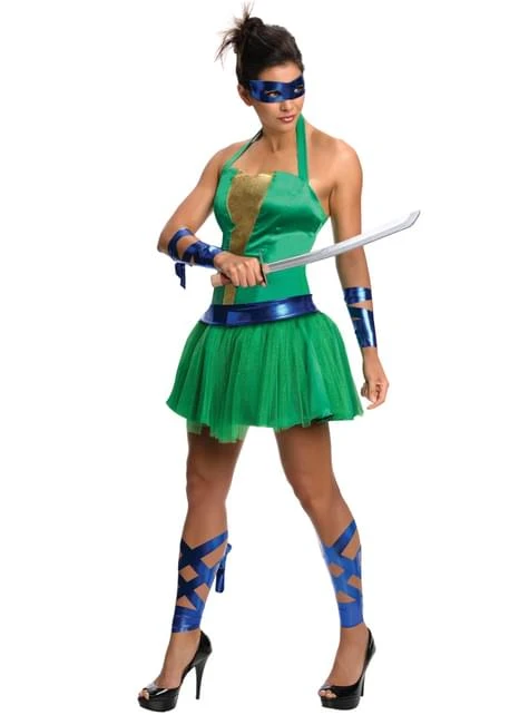 Disfraz De Leonardo Las Tortugas Ninja Para Mujer 3 Disfraz De Leonardo Las Tortugas Ninja Para Mujer