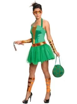 Disfraz De Michelangelo De Las Tortugas Ninja Para Mujer