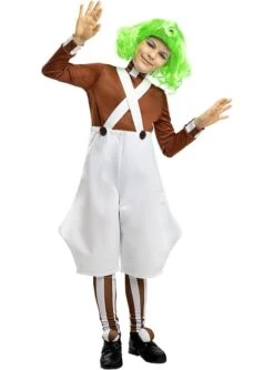 Disfraz De Oompa Loompa Para Niños - Charlie Y La Fábrica De Chocolate -Tienda De Cosplay disfraz de oompa loompa para ninos charlie y la fabrica de chocolate 1 1