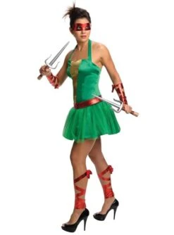 Disfraz De Raphael Las Tortugas Ninja Para Mujer