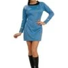 Disfraz De Star Trek Deluxe Azul Para Mujer -Tienda De Cosplay disfraz de star trek deluxe azul para mujer