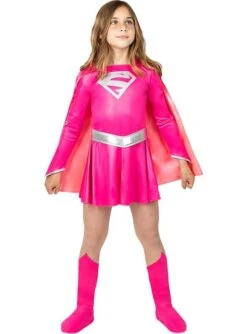 Disfraz De Supergirl Rosa Para Niña -Tienda De Cosplay disfraz de supergirl rosa para nina 3