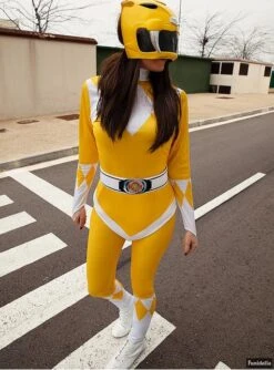 Disfraz Power Ranger Amarillo -Tienda De Cosplay disfraz power ranger amarillo 4