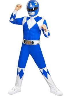 Disfraz Power Ranger Azul Para Niños