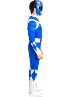 Disfraz Power Ranger Azul Para Niños -Tienda De Cosplay disfraz power ranger azul para ninos 1 4