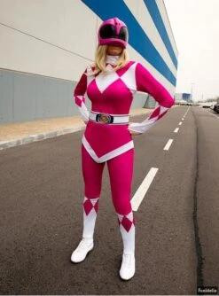 Disfraz Power Ranger Rosa -Tienda De Cosplay disfraz power ranger rosa 4