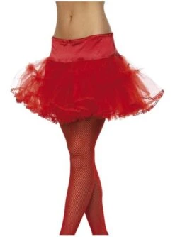 Enagua De Tul Hot Red