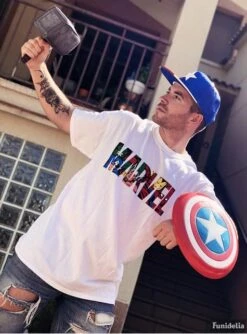 Escudo De Capitán América Retro Infantil -Tienda De Cosplay escudo de capitan america retro infantil 2