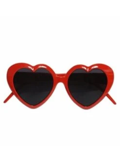 Gafas De Corazón Rojas