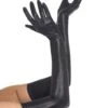Guantes Negros Efecto Cuero -Tienda De Cosplay guantes negros efecto cuero