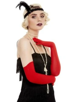 Guantes Rojos Largos -Tienda De Cosplay guantes rojos largos 2