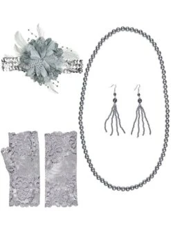 Kit De Accesorios Charlestón Años 20 Para Mujer -Tienda De Cosplay kit de accesorios charleston anos 20 para mujer 4