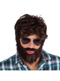 Kit De Peluca Y Barba Fiestera Para Hombre