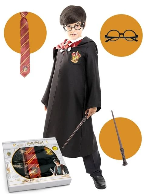 Kit Disfraz Harry Potter Para Niño 3 Kit Disfraz Harry Potter Para Niño