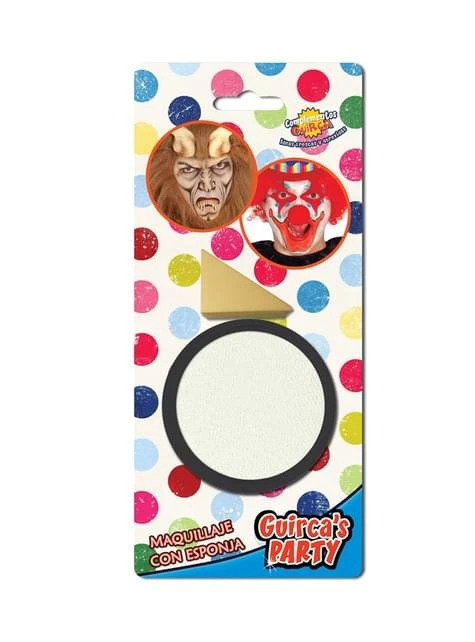 Maquillaje Color Blanco Con Esponja 3 Maquillaje Color Blanco Con Esponja